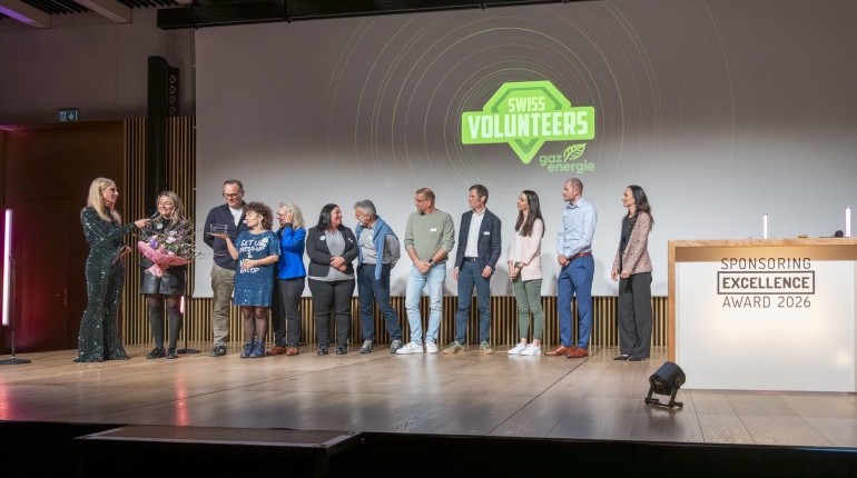 das Team auf der Bühne